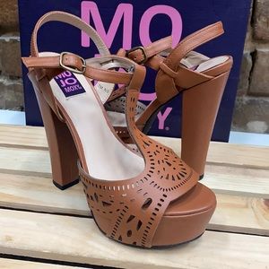 Mojo Moxy Leather Platform Sandals